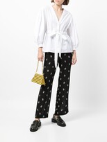 Thumbnail for your product : Mame Kurogouchi Paisley Jacquard Straight Trousers