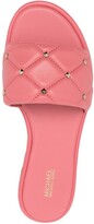 Thumbnail for your product : MICHAEL Michael Kors Rina quilted leather slides