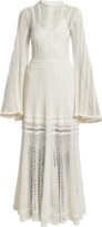 Thumbnail for your product : Chloé Cashmere Blend Lace Knit Maxi Dress