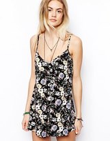 Thumbnail for your product : ASOS Floral Print Cami Playsuit