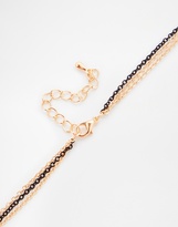 Thumbnail for your product : ASOS Multirow Skull Lariat Necklace