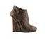 Thumbnail for your product : Giuseppe Zanotti Leather Reptile Embossed Wedge Bootie