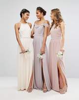 Thumbnail for your product : TFNC Tall Wedding Cold Shoulder Embellished Maxi Dress