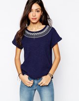 Thumbnail for your product : Lee Jeans Emma T-Shirt With Printed Neck