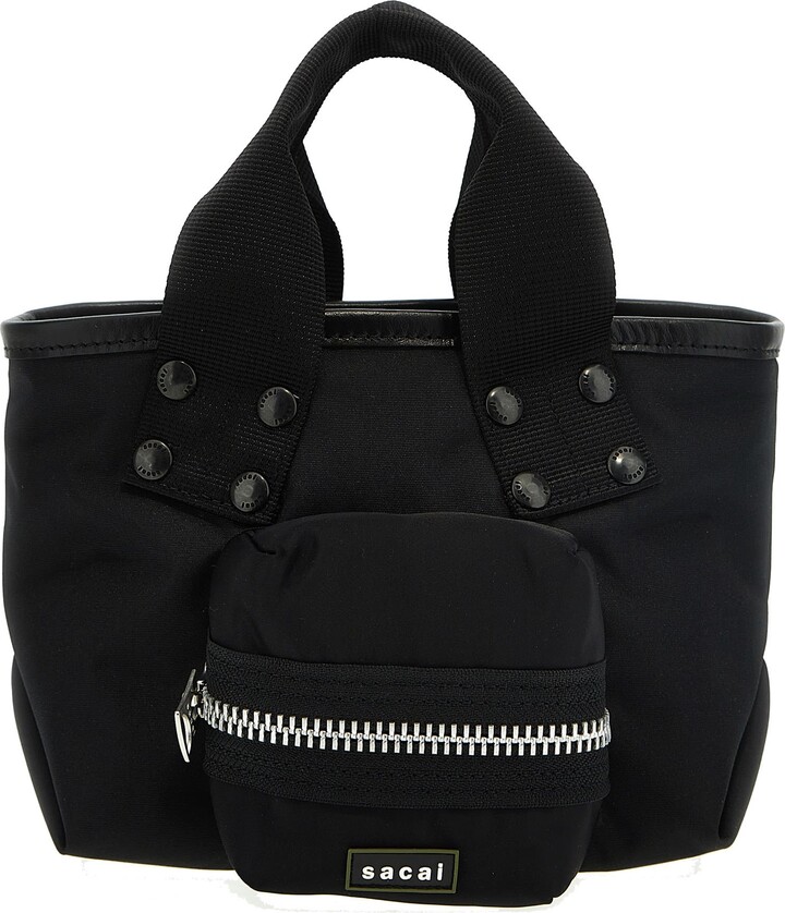 バッグ sacai Coal Tote Bag Medium SACAI - Coal Medium Tote Bag Sacai