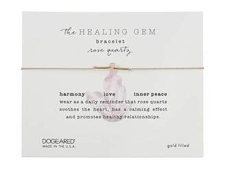 Dogeared The Healing Gem Bracelet, Rose Quartz On Silk w/ Accent Beads