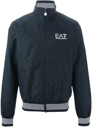 Emporio Armani EA7 zipped logo windbreaker