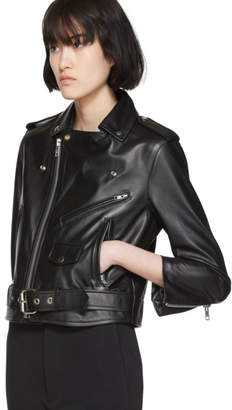 Markoo Black Moto Leather Jacket