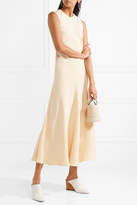 Thumbnail for your product : Khaite - Brenda Crepe Midi Dress - Cream