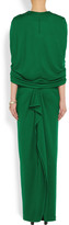 Thumbnail for your product : Givenchy Cape-effect gown in emerald jersey