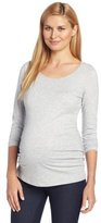Thumbnail for your product : Three Seasons Maternity Women's Maternity Long Sleeve Scoop Neck Shirt