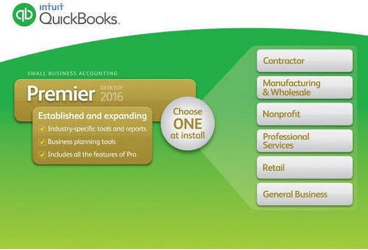 Quickbooks : Intuit, QuickBooks Premier 2016 (Digital Code) 1 User