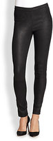 Thumbnail for your product : Saks Fifth Avenue Brushed Leather Leggings