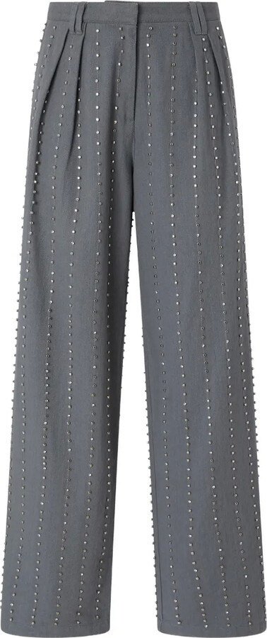 Pinko Pleated Embellished Trousers
