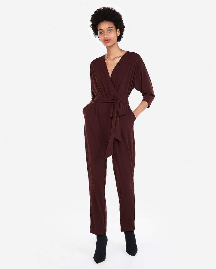 Express surplice jumpsuit Clearance