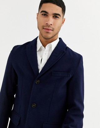 Harry Brown premium wool blend classic overcoat