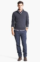 Thumbnail for your product : Rag and Bone 3856 rag & bone 'Zeeland' Quarter Zip & Suede Elbow Patch Wool Sweater