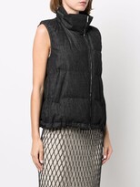 Thumbnail for your product : Brunello Cucinelli Padded Denim Gilet Jacket