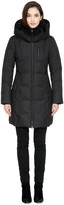 Thumbnail for your product : Soia & Kyo CHRISSY-F6 Brushed down coat with removable fur in Black