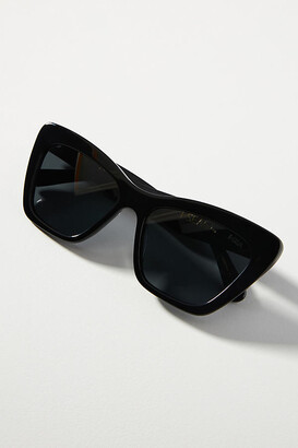I Sea Square Cat-Eye Sunglasses By I-SEA in Black