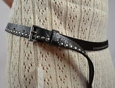 Thumbnail for your product : Steve Madden Studded Leather Belt, Flop Tip Style, MSRP $32.00