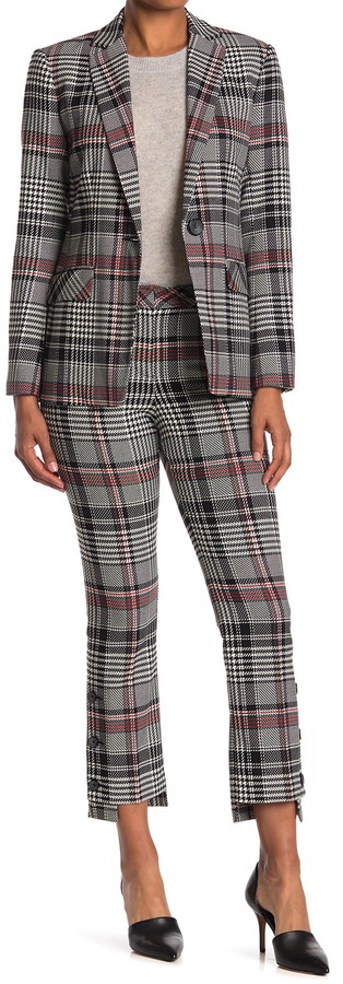 glen plaid ankle pants