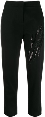 Love Moschino Signature Embellished Trousers