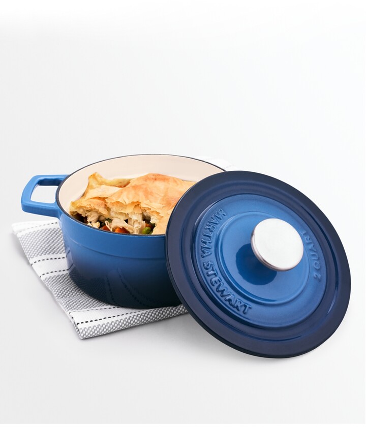 Closeout! Martha Stewart Collection Enameled Cast Iron 2Qt. Round