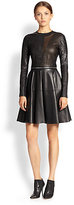 Thumbnail for your product : Yigal Azrouel Leather Patchwork Dress