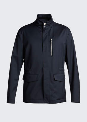 Giorgio Armani Men's Water-Repellant Wool Field Jacket