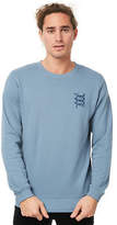 Thumbnail for your product : Swell New Men's Stacker Mens Crew Crew Neck Long Sleeve Cotton Blue