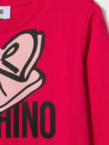 Thumbnail for your product : Moschino Kids TEEN bow logo maxi T-shirt