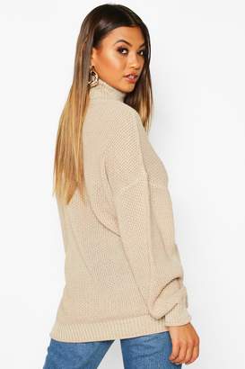 boohoo Two Stone Roll Neck Knitted Jumper