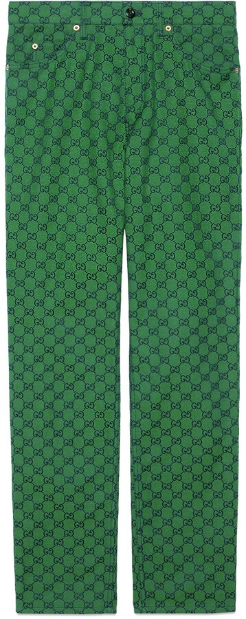 gucci pants green