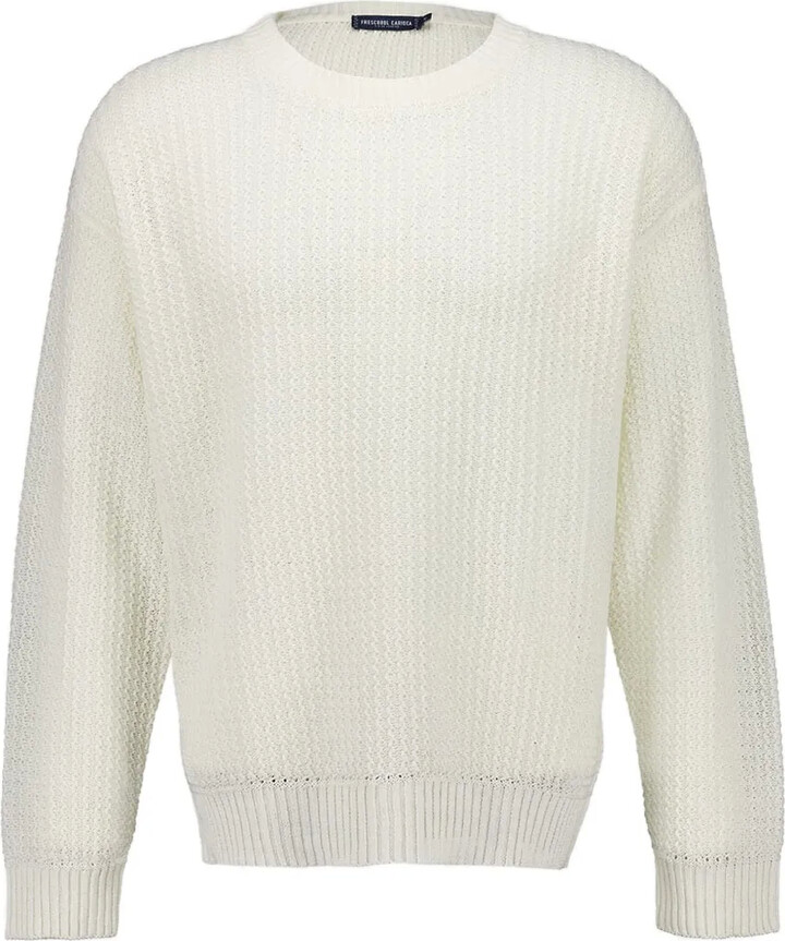 Frescobol Carioca Jardim linen crew-neck sweater