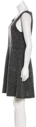 Adrienne Vittadini Sleeveless Mini Dress Grey Sleeveless Mini Dress