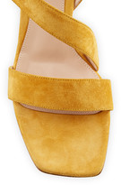 Thumbnail for your product : Gianvito Rossi 45mm Asymmetrical Suede City Sandals