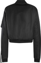 Thumbnail for your product : Ann Demeulemeester Lea Dropped Shoulder Cropped Bomber With Holy Embroidery