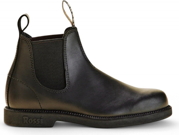 Rossi Boots Rossi 607 Booma Black Leather Chelsea Boots