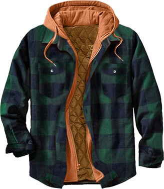 High Mount Unisex/Men's Fleece Naxter Sherpa Fur Lined Lumberjack Check Hoodie