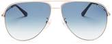 Thumbnail for your product : Tom Ford Erin Aviator Sunglasses, 61mm