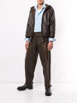 Thumbnail for your product : Issey Miyake Pre-Owned 1980's Sport Line drawstring leather jacket