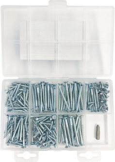 Robtec 211 Pieces Wood Screw Kit