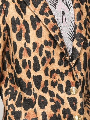 Paco Rabanne Single-Breasted Leopard Blazer