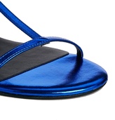 Thumbnail for your product : KG by Kurt Geiger Match T-Bar Blue Flat Sandals