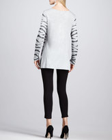 Thumbnail for your product : Joan Vass Animal Sequined Tunic & Cropped Jersey Leggings