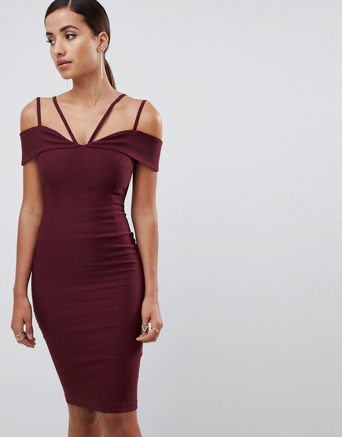 vesper strappy back midi dress