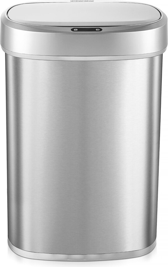 NineStars Automatic Sensor 13 Gallon Kitchen Trash Can Soft Close Stainless Steel