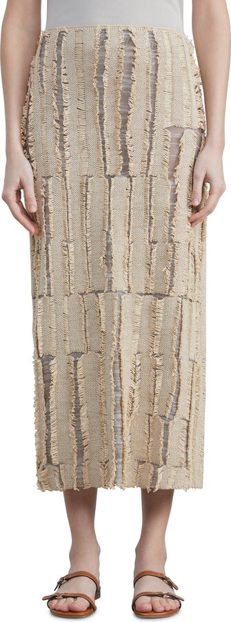 Striped Linen Skirt | Shop the world's largest collection of 