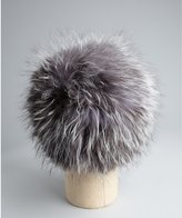 Thumbnail for your product : Surell Silver Fox Fur Bubble Hat